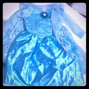 Elsa Halloween or Dress up costume w/ wig